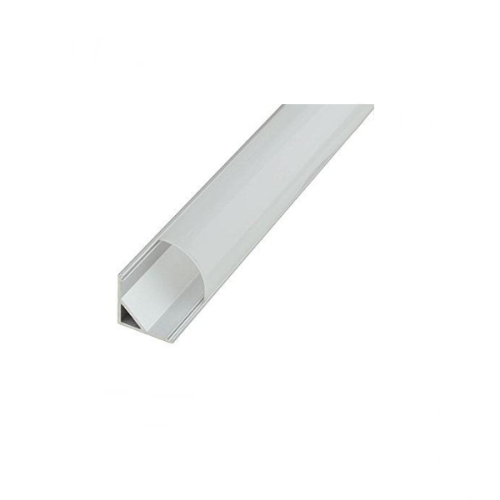 Aluminum corner profile 2m for double row LED strip IP20 Fos_me