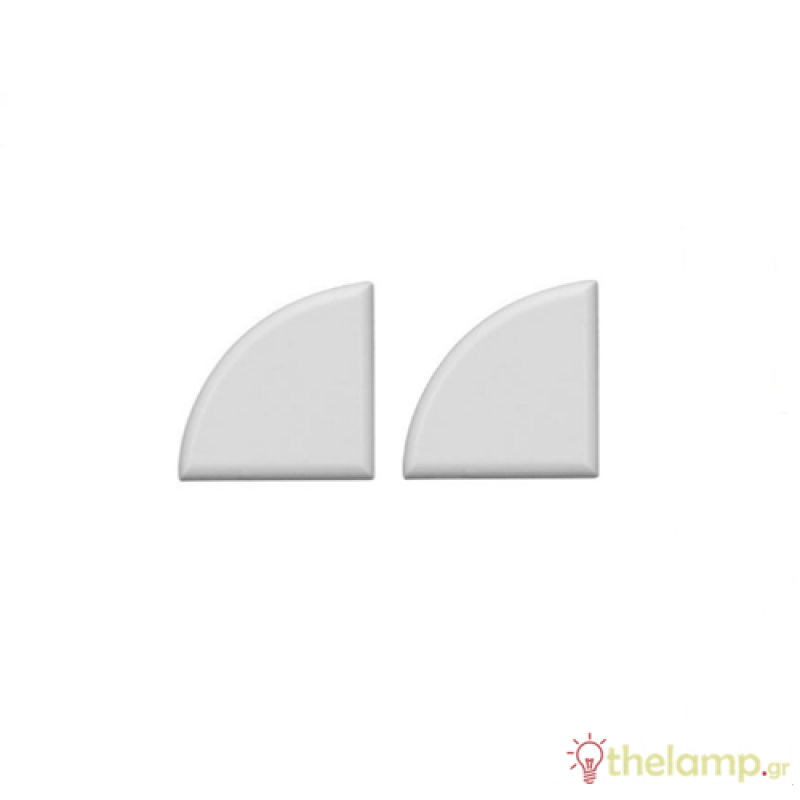 Τερματική τάπα χωρίς τρύπα για προφίλ αλουμινίου γωνιακό IP20 Φos_me