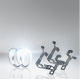Mounting bracket for motorcycle lantern Toyota BOX1 LEDFOG101-TY-M Osram