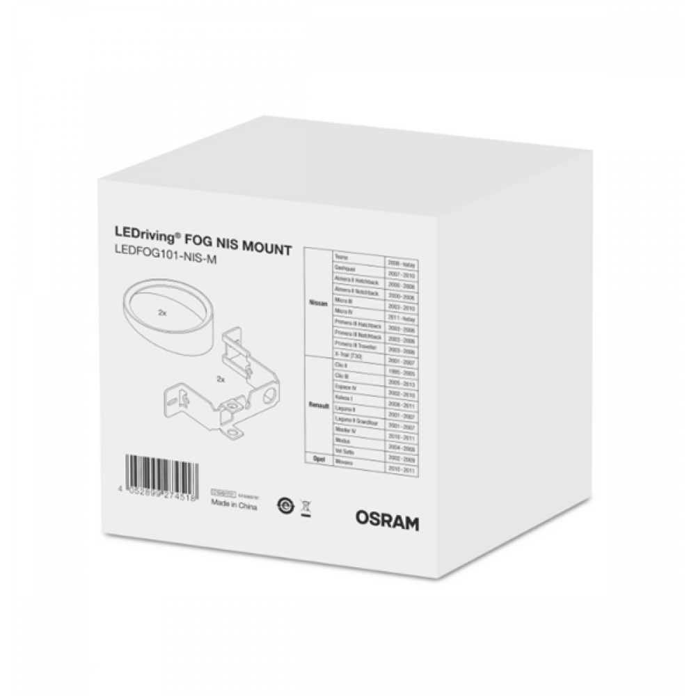 Mounting bracket for motorcycle lantern Nissan BOX1 LEDFOG101-NIS-M Osram