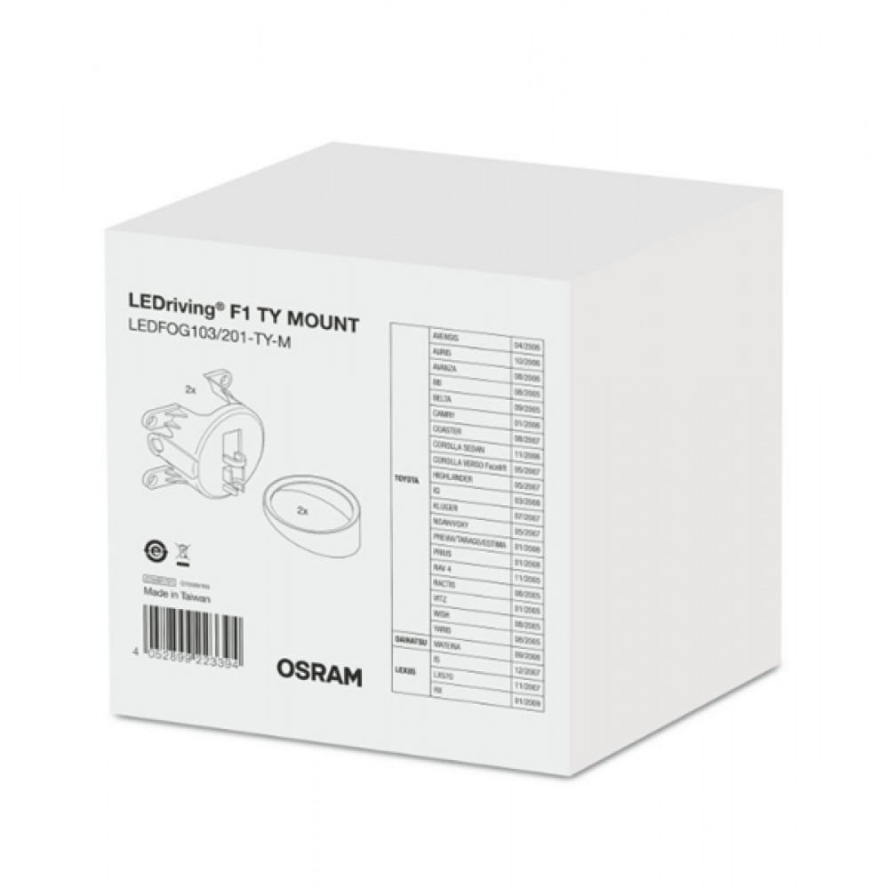 Βάση στήριξης για φανάρι αυτοκινήτου Toyota BOX1 LEDFOG103/201-TY-M Osram