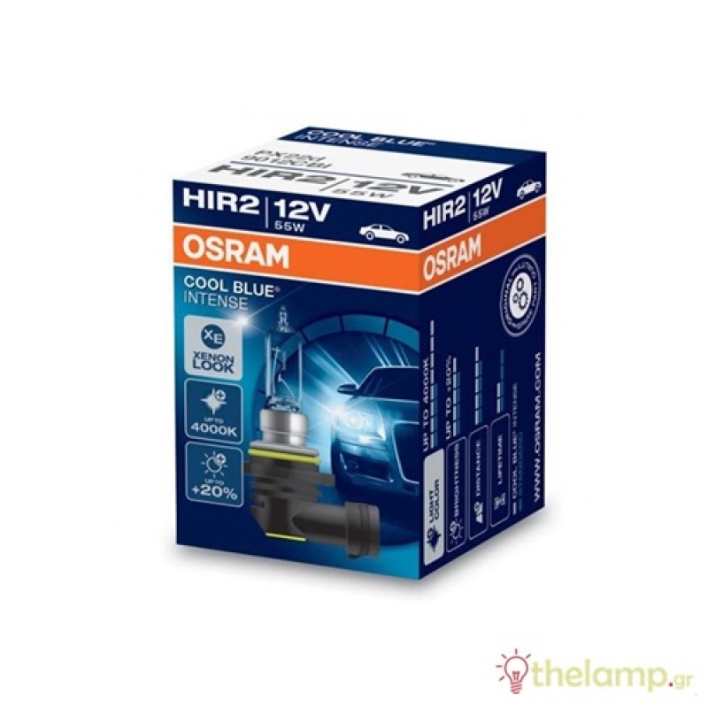 Osram 12V 55W PX22d ±20% cool white 4000K cool blue intense 9012CBN
