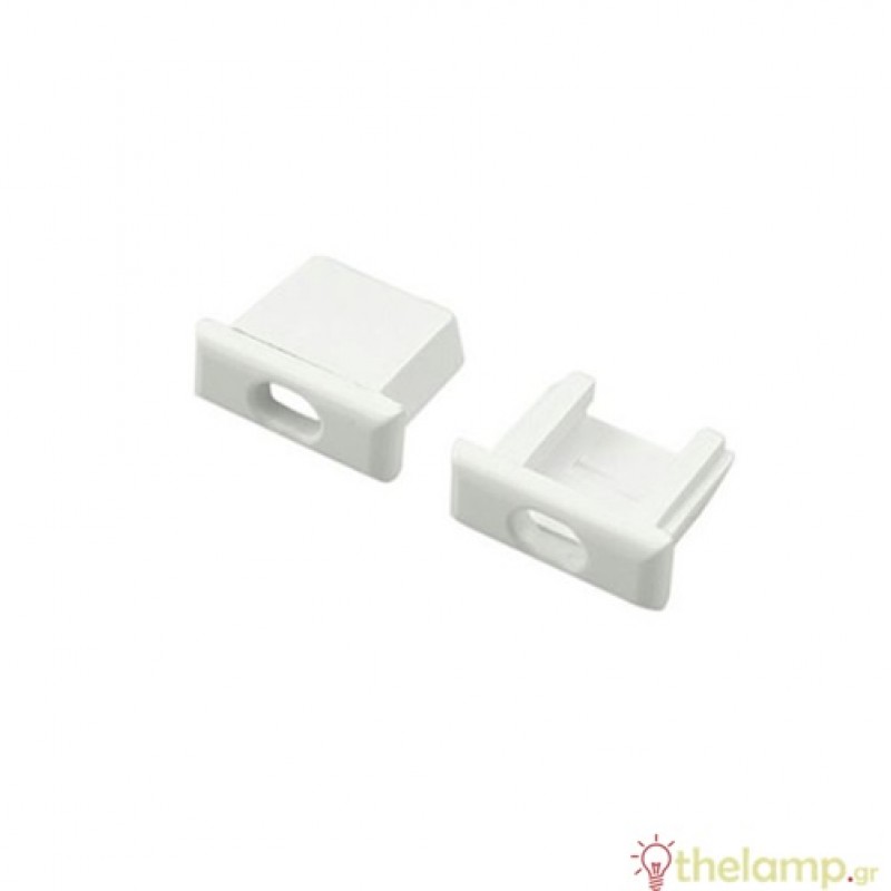 Τερματική τάπα με τρύπα για προφίλ αλουμινίου IP20 Φos_me