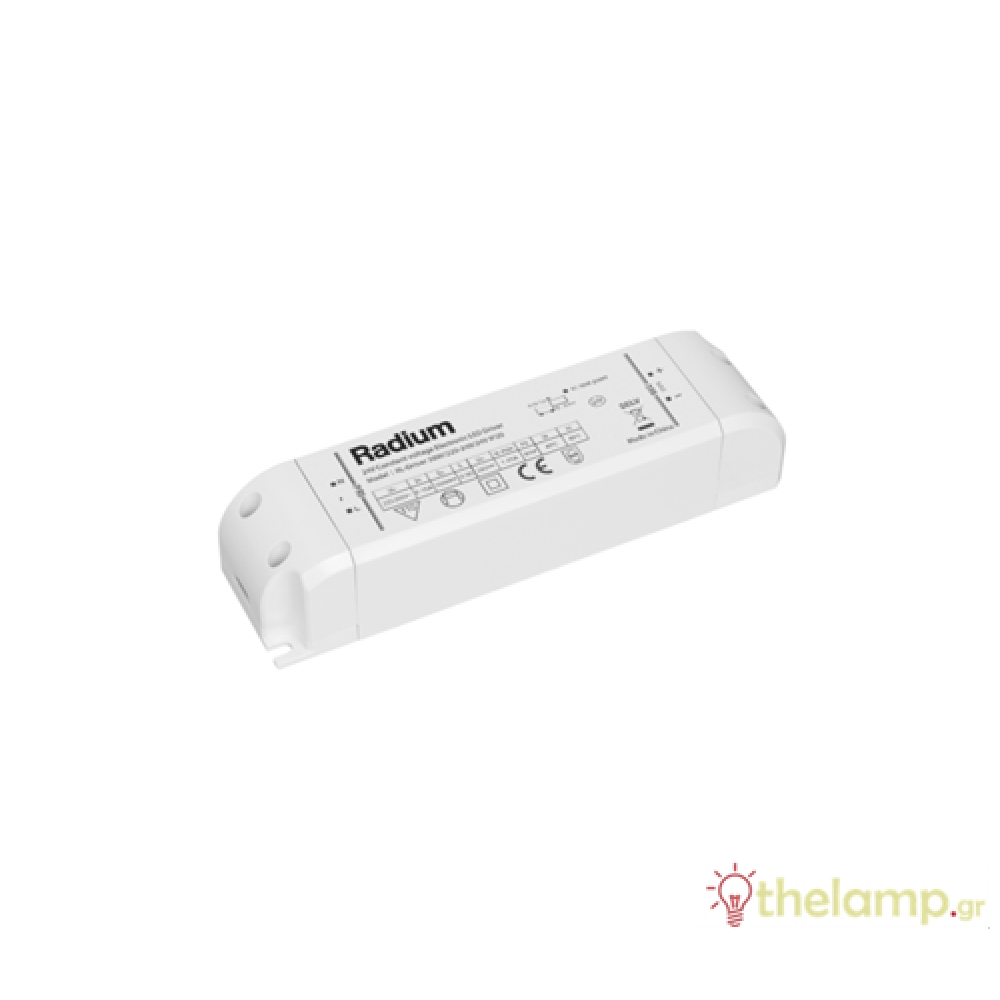 Τροφοδοτικό 230V->24V 1.25A 30W για Led ταινία RL-Driver IP20 Radium