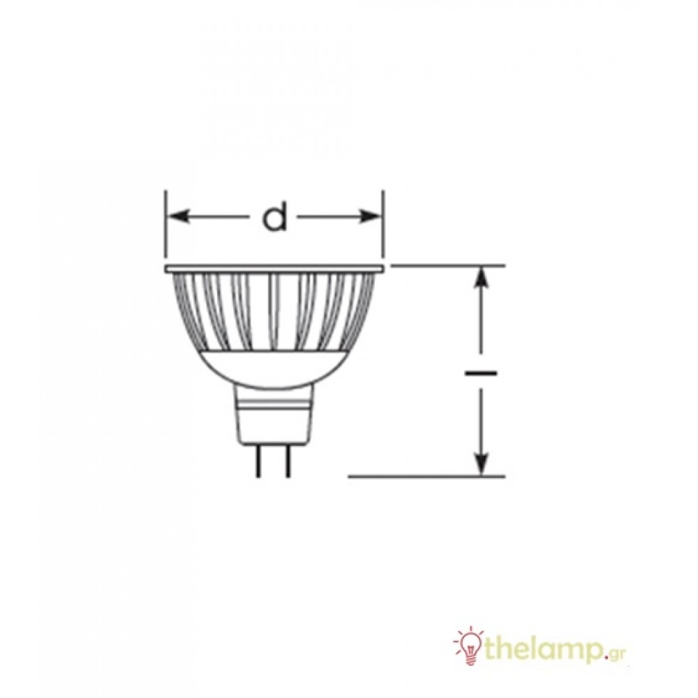 Led spot GU5.3 4.6W MR16 12V warm white 2700K 36° Radium