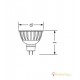 Led spot GU5.3 4.6W MR16 12V warm white 2700K 36° Radium