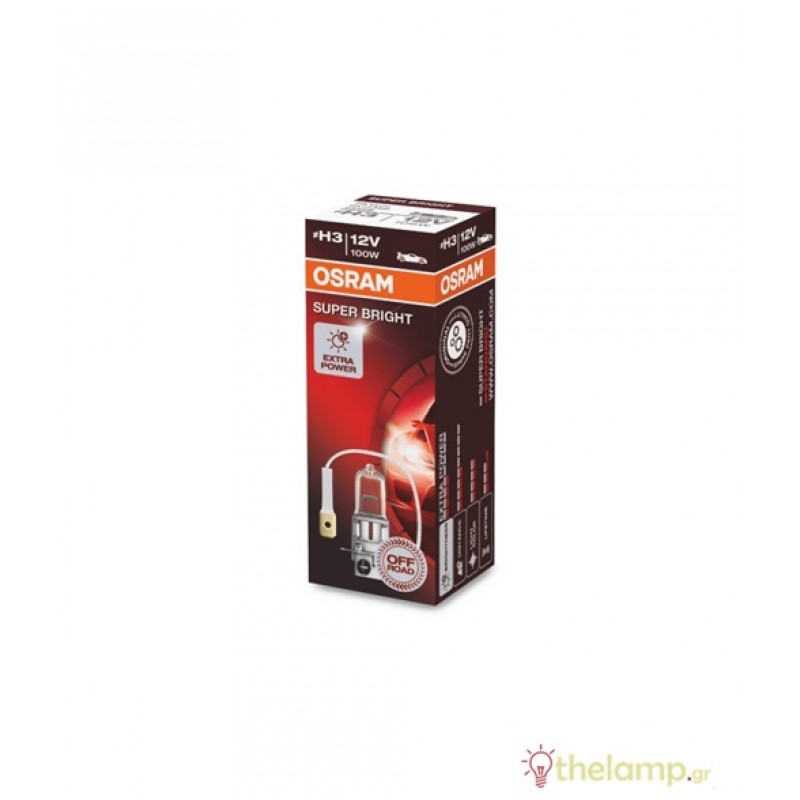 Osram 12V 100W PKY22s H3 +10% warm white 3200K Super Birght Premium 64153SB