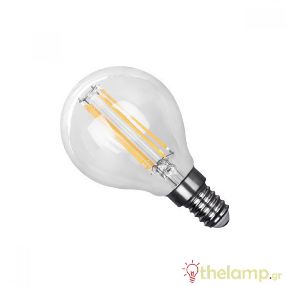 Led γλομπάκι filament G45 6W E14 240V διάφανο warm white 2800K Φos_me