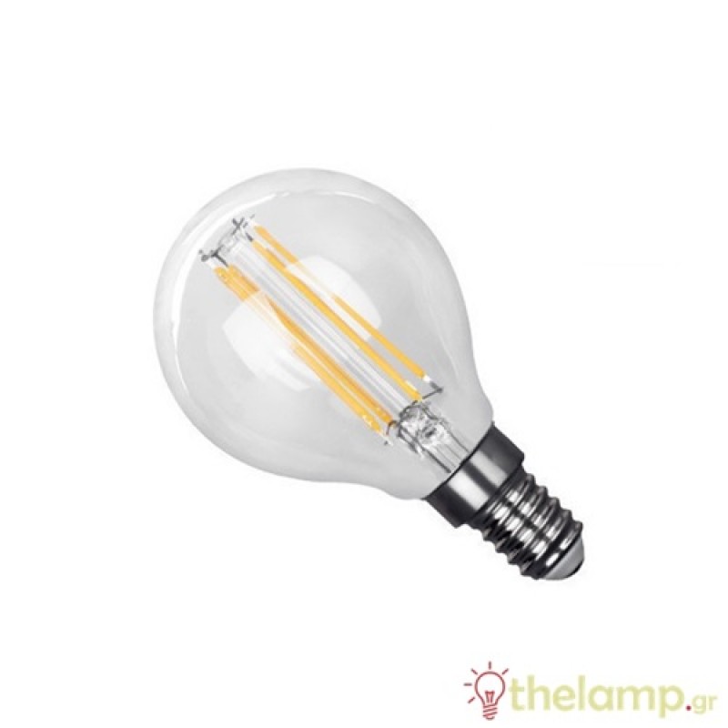 Led γλομπάκι filament G45 240V 6W E14 διάφανο cool white 4000K Φos_me