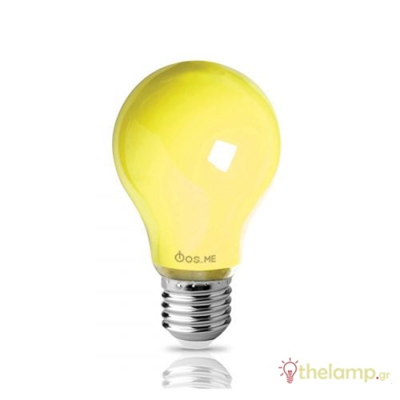 Led κοινή A60 240V 8W E27 2500K εντόμων κίτρινη Φos_me