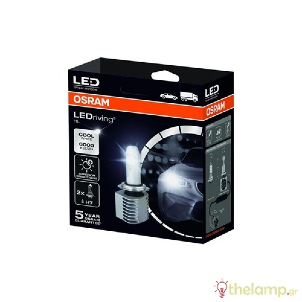 Osram Led 12/24V 14W PX26d H7 day light 6000K LEDriving HL DUO blister 65210CW