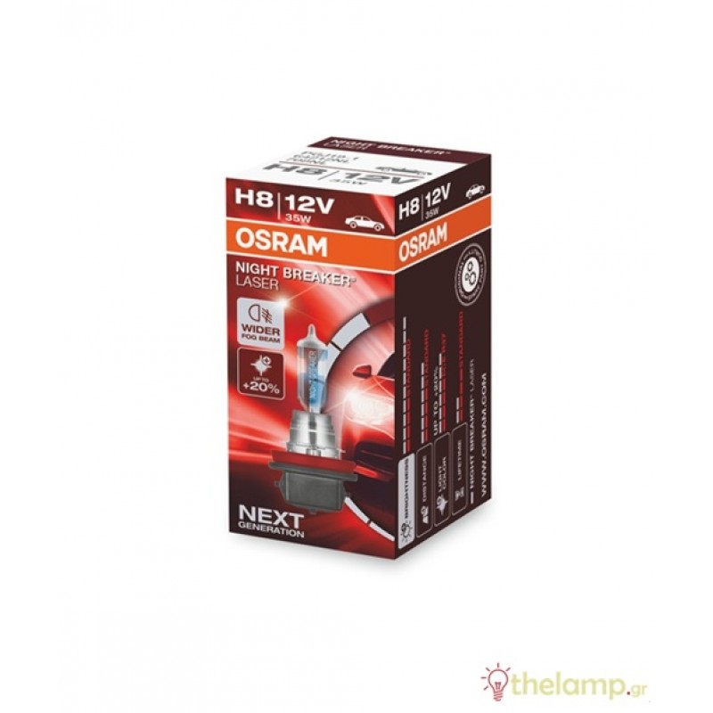 Osram 12V 35W PGJ19-1 H8 ±20% Night Breaker Laser 64212NL