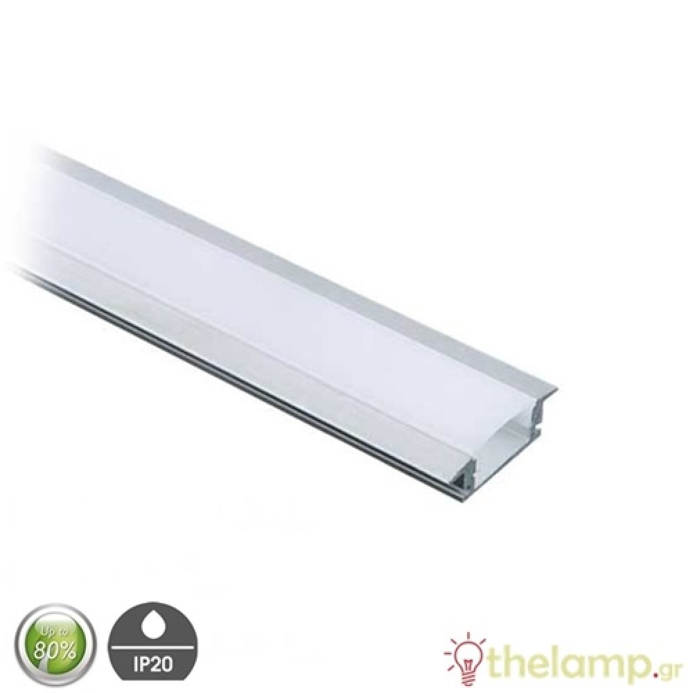Aluminum profile deep 2m for Led strip IP20 Fos_me