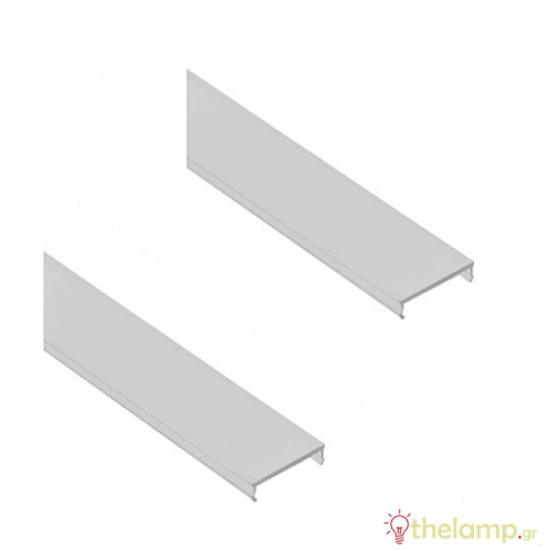 Κάλυμμα για προφίλ αλουμινίου χωνευτό 2m λευκό μάτ IP20 Φos_me