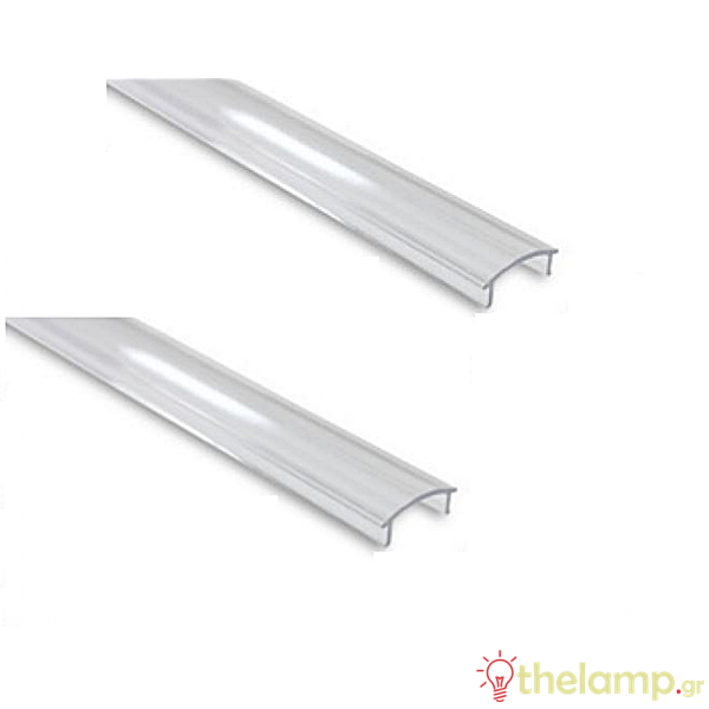 Aluminum profile cover deep 2m clear IP20 Fos_me