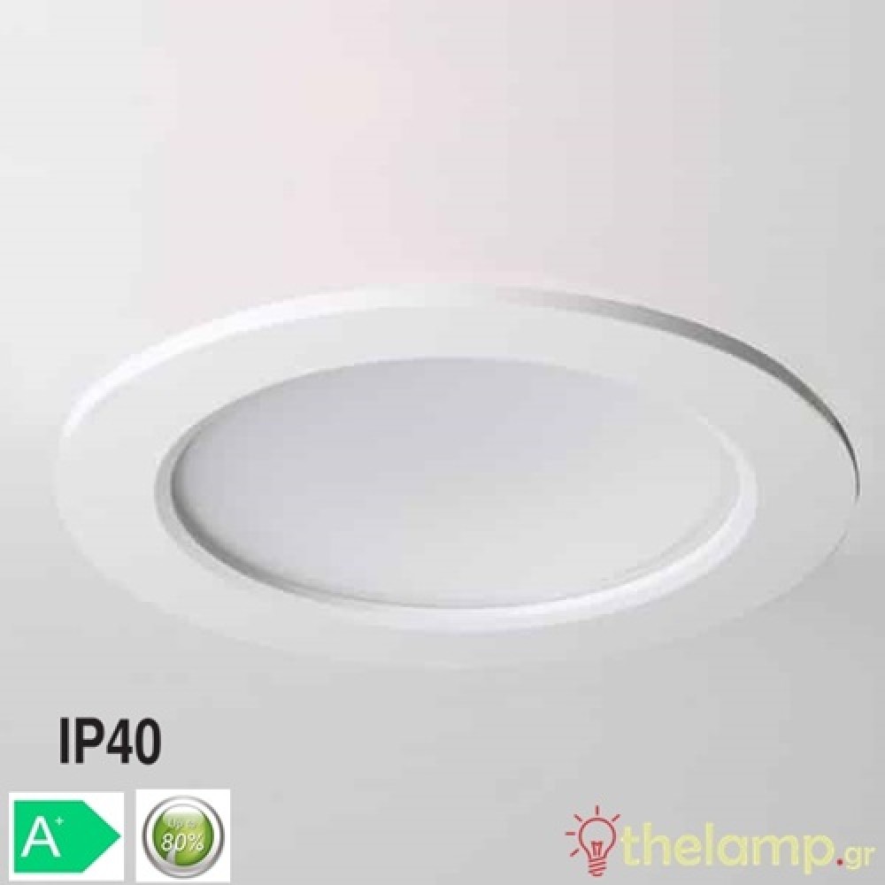 Recessed led panel 6W 85-260V day light 6500K round Φ12cm Fos_me