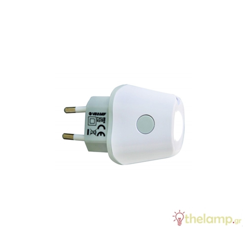 Φωτιστικό νυκτός ασφαλείας Led 1W 230V IR04 λευκό Velamp