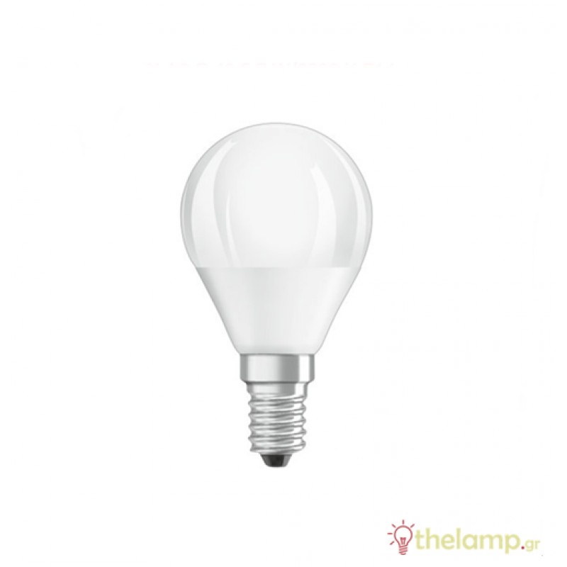 Led γλομπάκι P40 240V 4.9W E14 day light 6500K Value Classic Osram