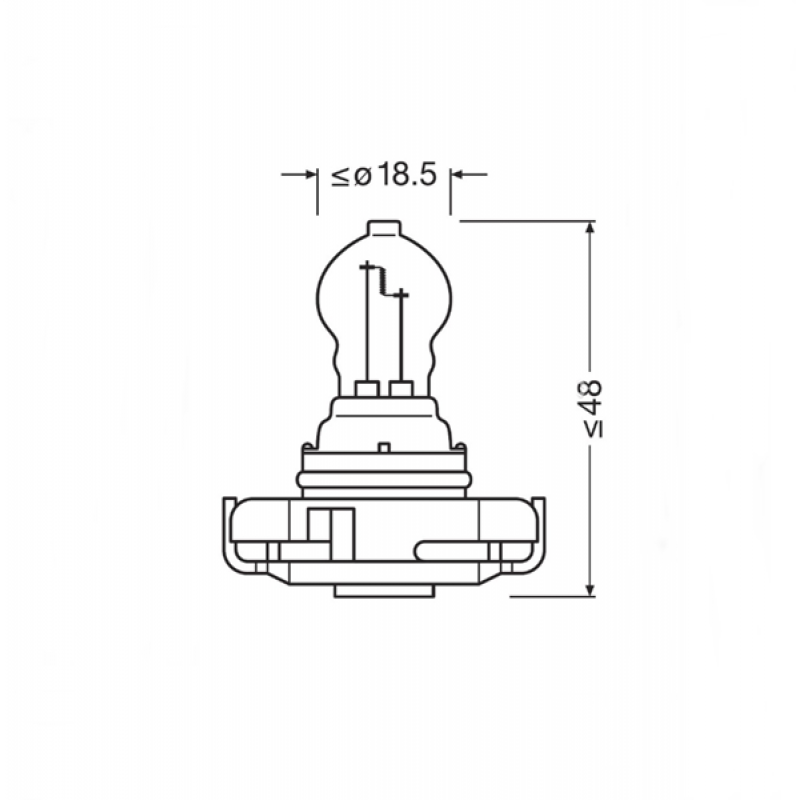 Osram 12V 24W PG20-3 PS24W ±20% original 5202