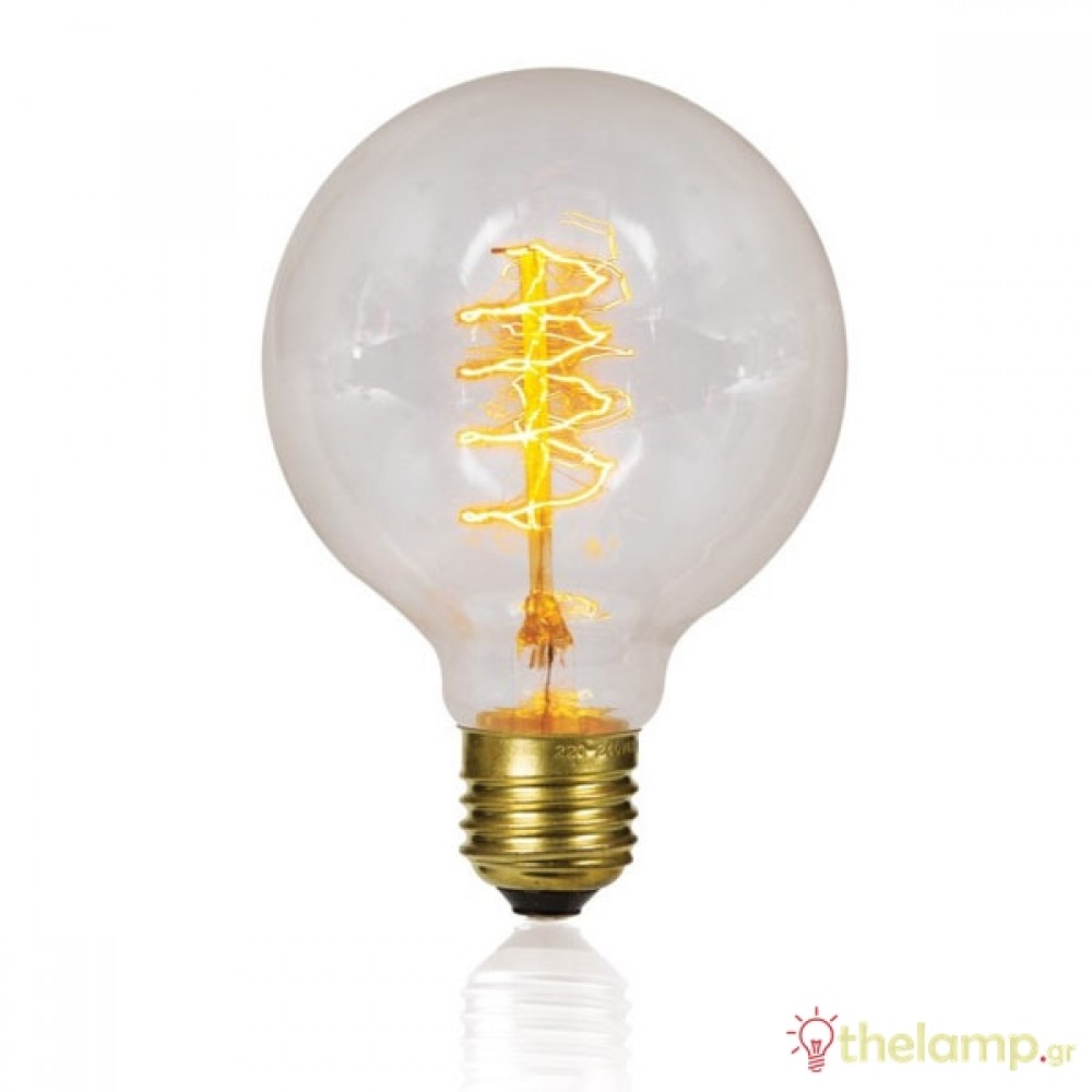 Λαμπτήρας πυράκτωσης Edison 230V 40W E27 G95-32A νήματος