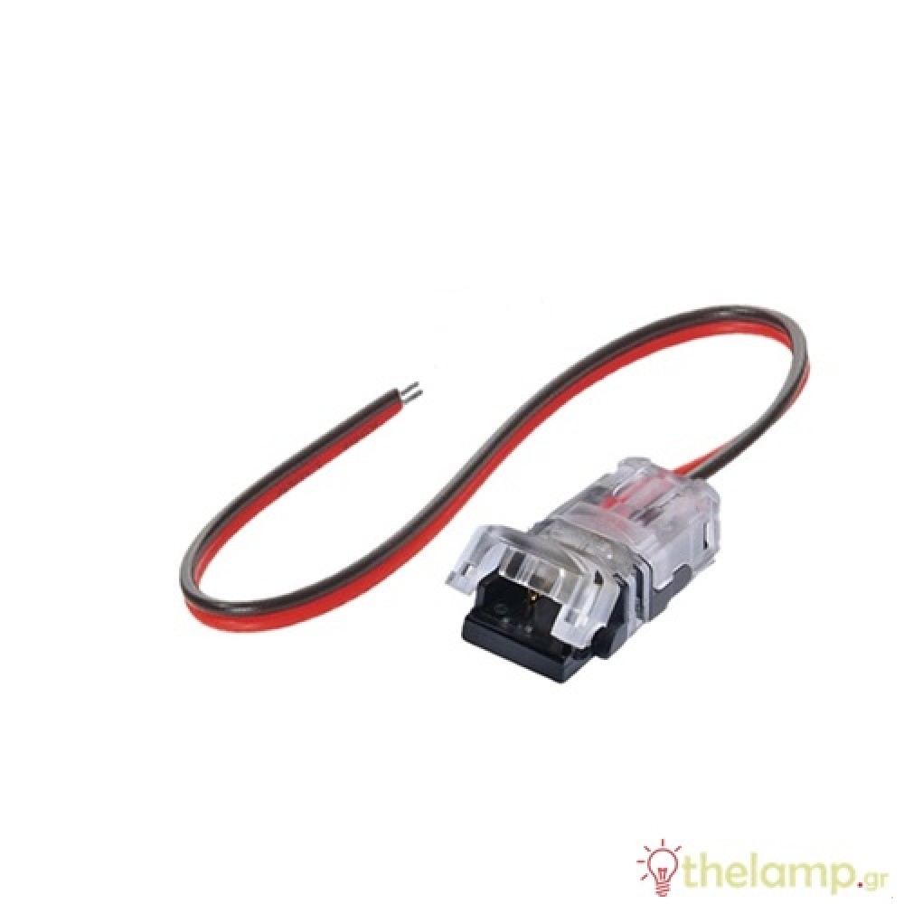 Αντάπτορας ταινίας led μονόχρωμης πλάτους 8mm με καλώδιο Cuba Lux