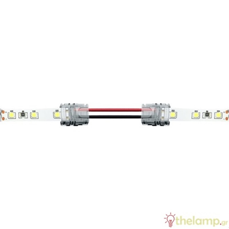 Αντάπτορας ενδιάμεσος ταινίας led μονόχρωμης πλάτους 10mm με καλώδιο 15cm Cuba Lux