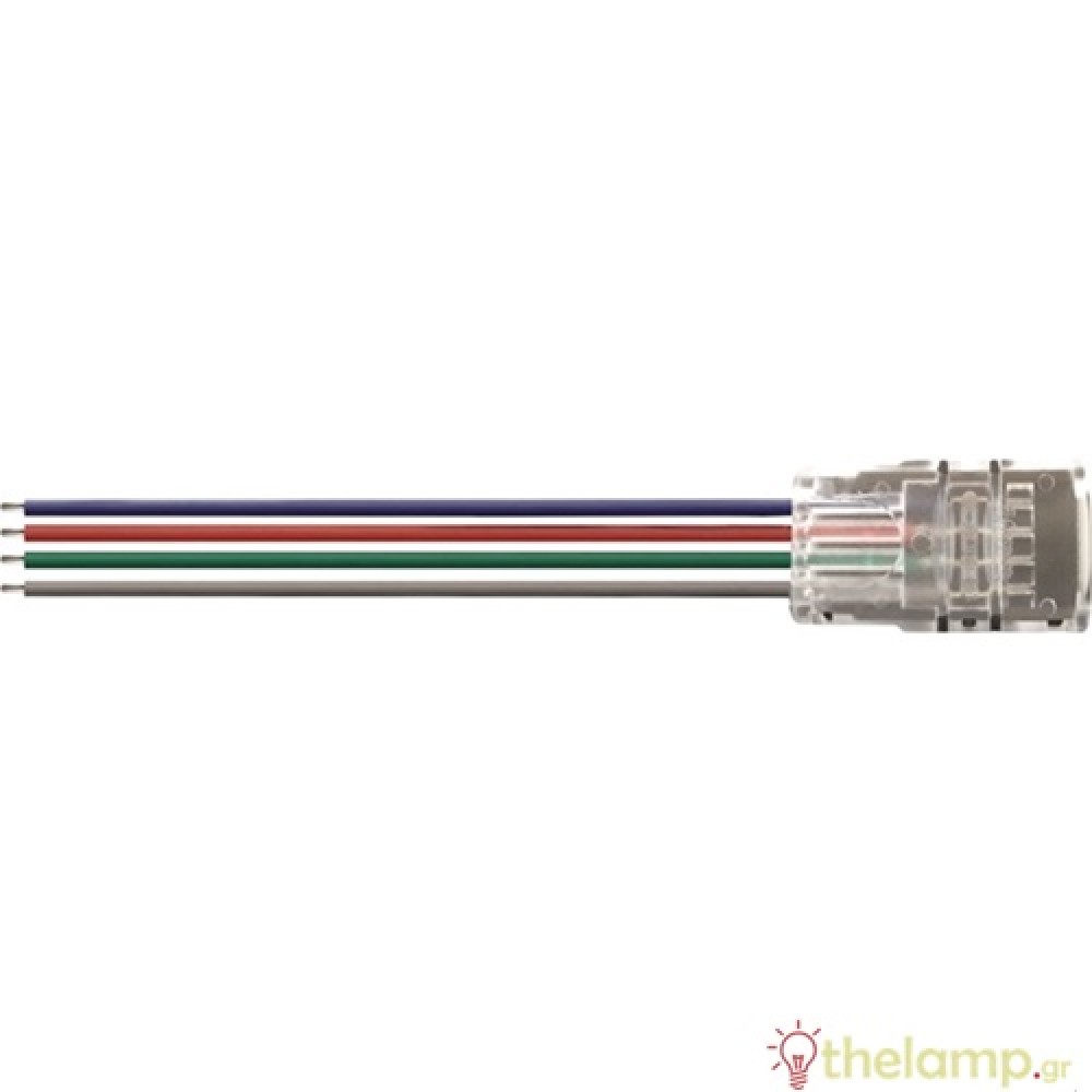 Adaptor for led strip wide RGB 10mm with cable 15cm Cuba Lux