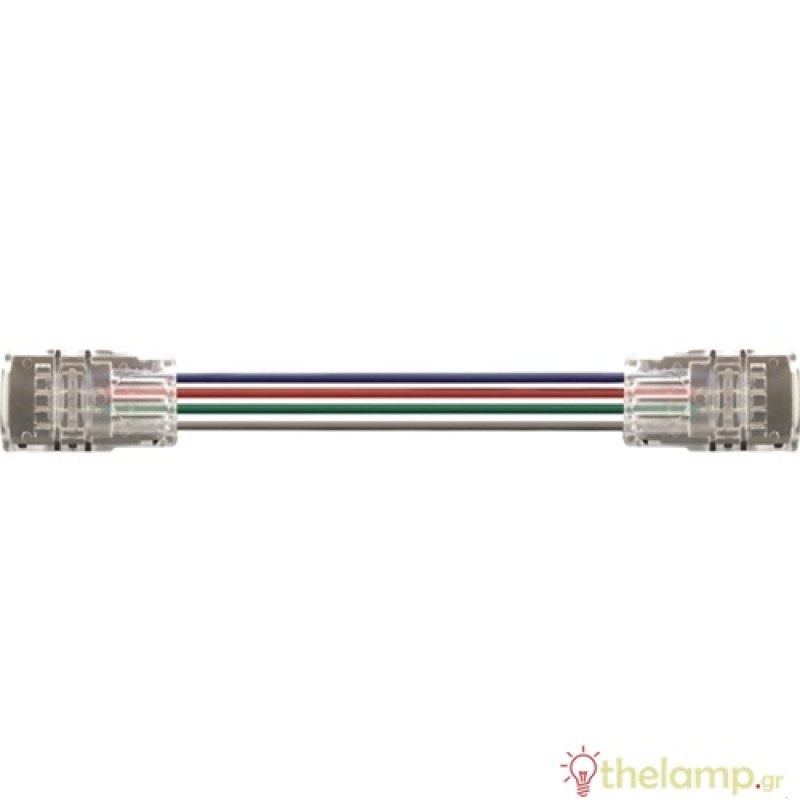 Αντάπτορας ενδιάμεσος ταινίας led RGB πλάτους 10mm με καλώδιο 15cm Cuba Lux