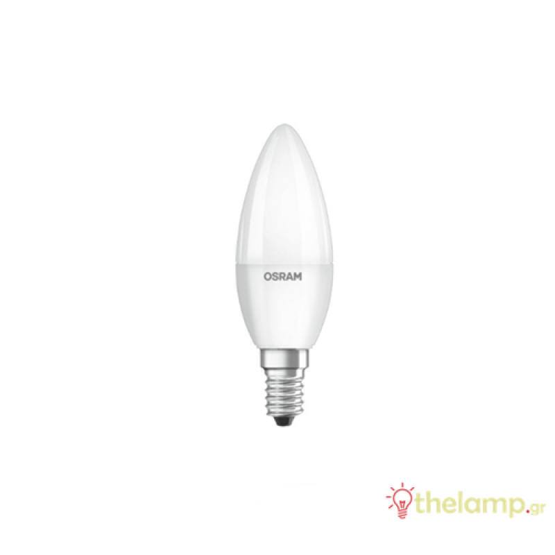 Led κερί B40 240V 5.5W E14 warm white 2700K dimmable Osram