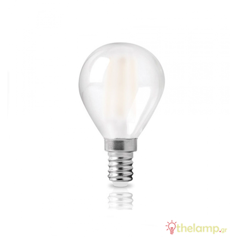 Led γλομπάκι filament G45 240V 6W E14 frost cover warm white 2800K Φos_me