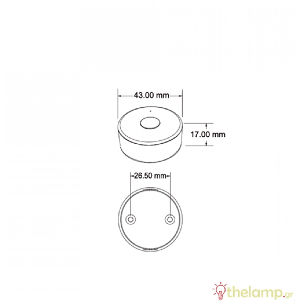 Controller Simlicity dimming mini with a magnetic base Cuba Lux