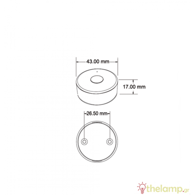 Χειριστήριο Simlicity dimming mini με μαγνητική βάση Cuba Lux