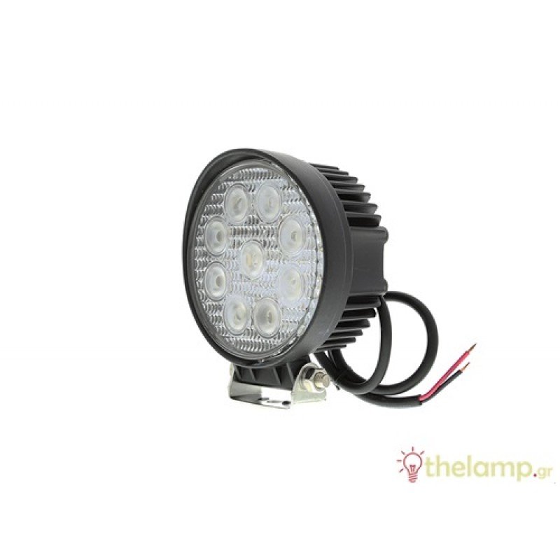 Προβολέας led 27W 9-32V 30° στρόγγυλος day light 6500K μαύρος BY-13527B