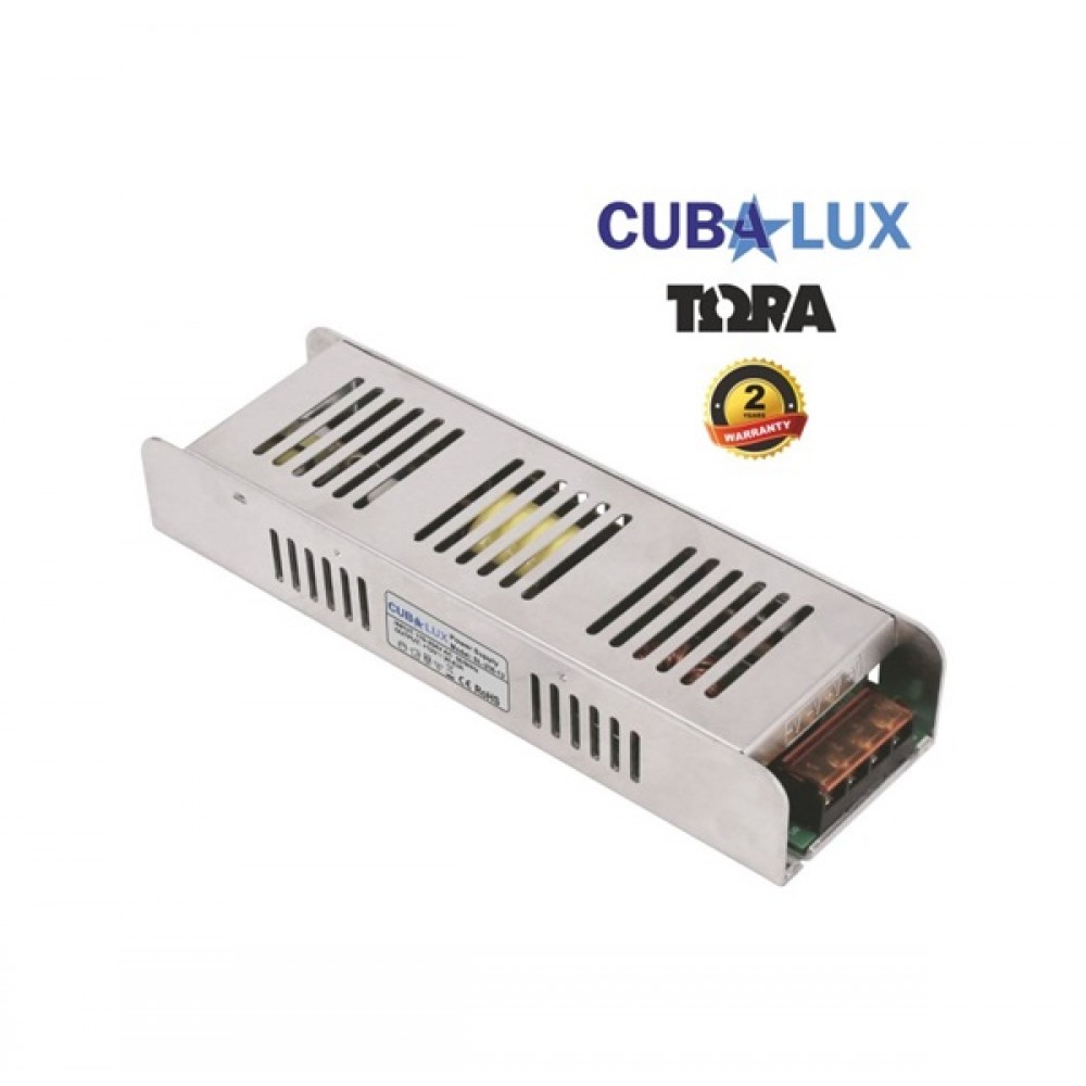 Power supply Led 176-264V IN -> OUT 12VDC 250W 20A IP20 TΩRA Cuba Lux
