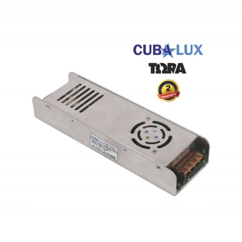 Τροφοδοτικό Led 176-264V IN -> OUT 24VDC 350W 15A IP20 TΩRA Cuba Lux