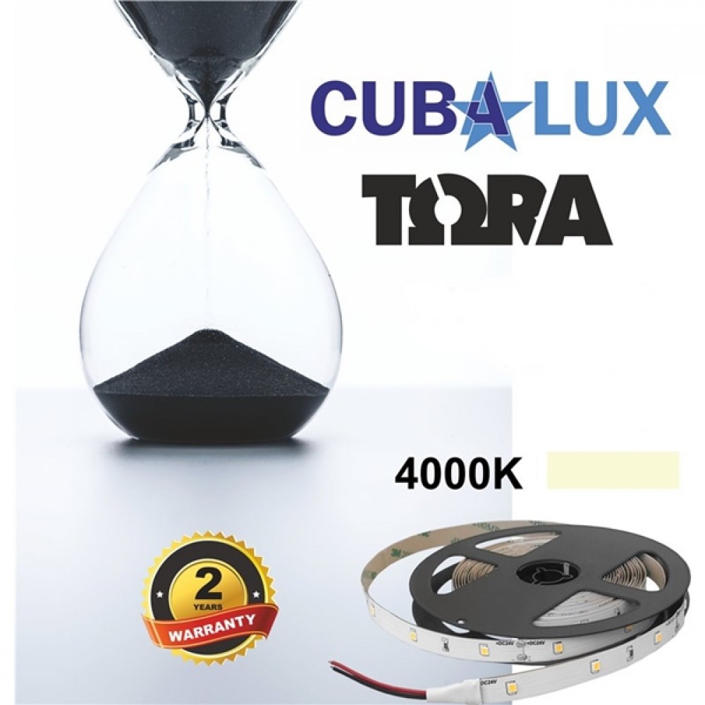 Led strip light 24V 6W 30led cool white 4000K with sticker TΩRA IP20 Cuba Lux