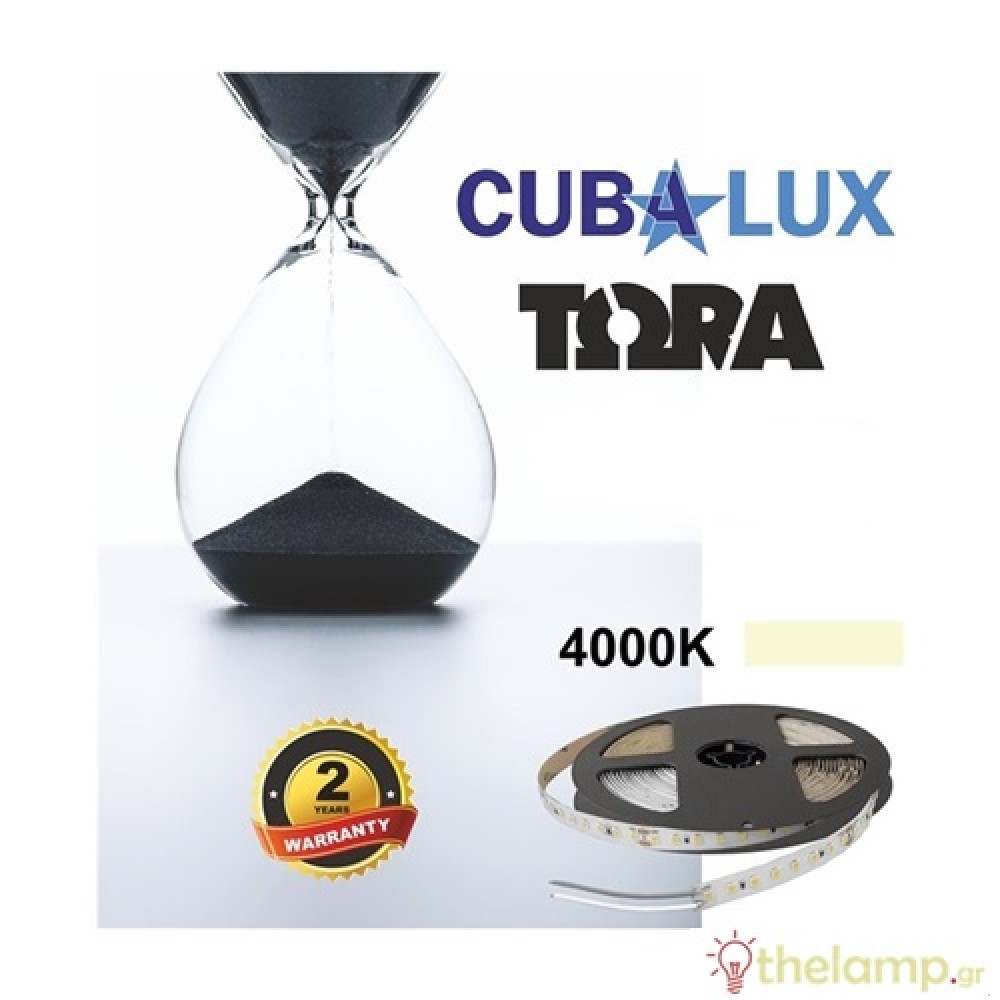 Led strip light 24V 18W 96led cool white 4000K with sticker TΩRA IP20 Cuba Lux