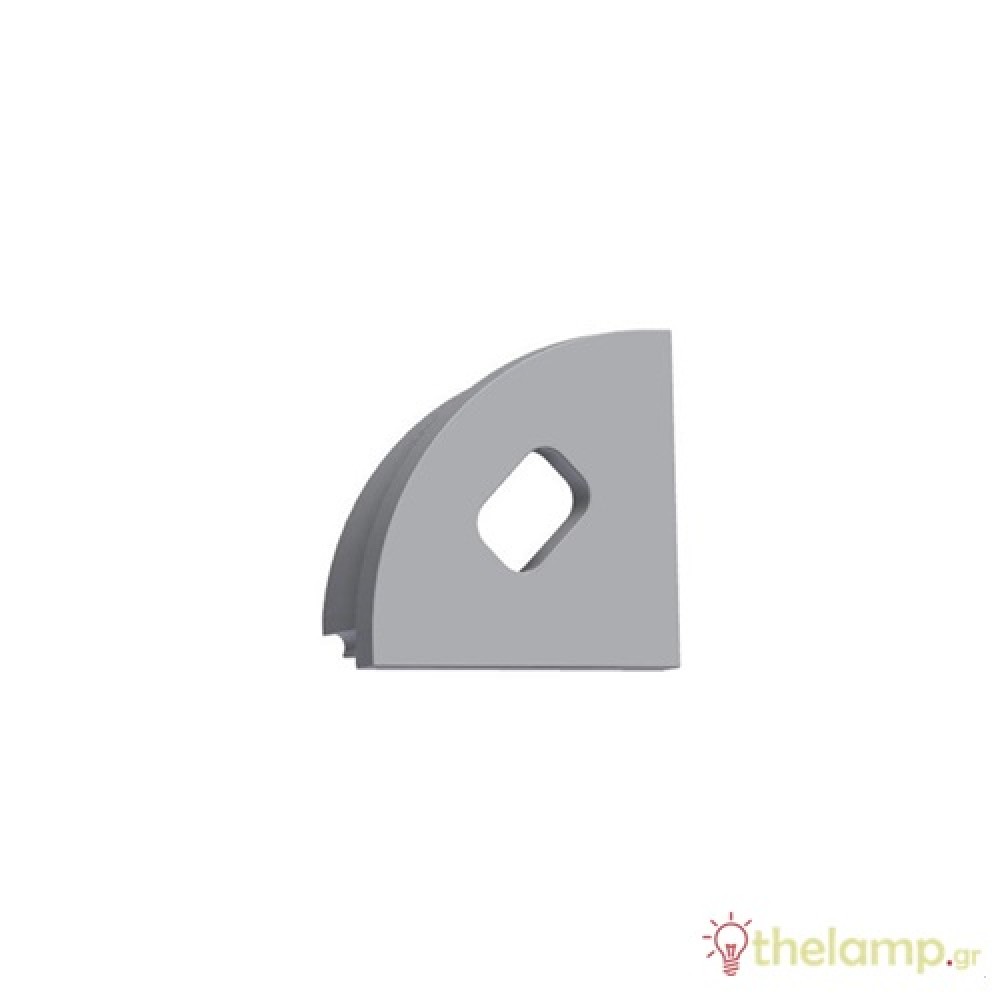 Τερματική τάπα για προφίλ αλουμινίου γωνιακό 45° Cuba Lux