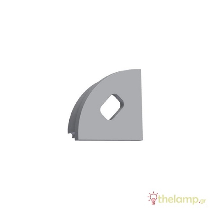 Τερματική τάπα για προφίλ αλουμινίου γωνιακό 45° Cuba Lux