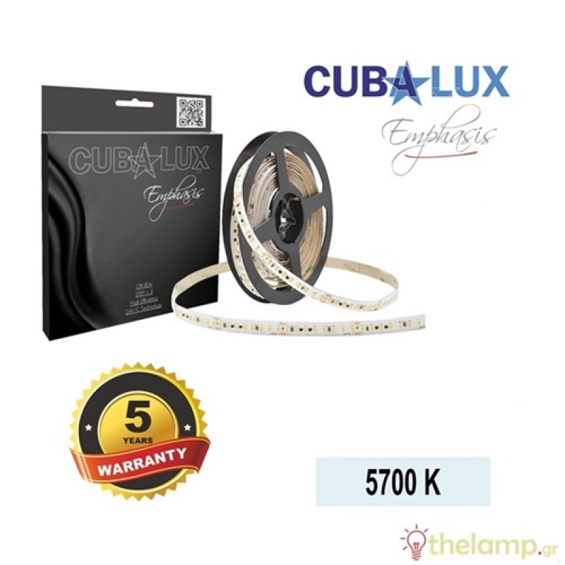 Led strip light Dim to Warm 24V 14,4W 120led 3500K-2300K with sticker Jazz 5m IP20 Cuba Lux