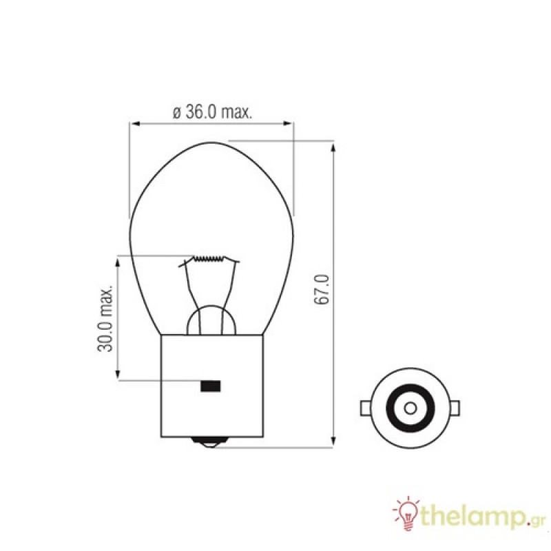 24V 45W BA20s 502407 Bosma