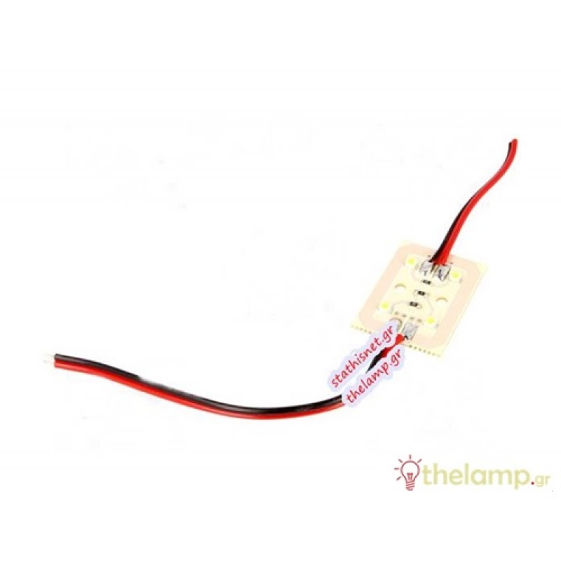 Led module 12V DC 0.48W 120° 4 diode κόκκινο 27x22mm Optoflash