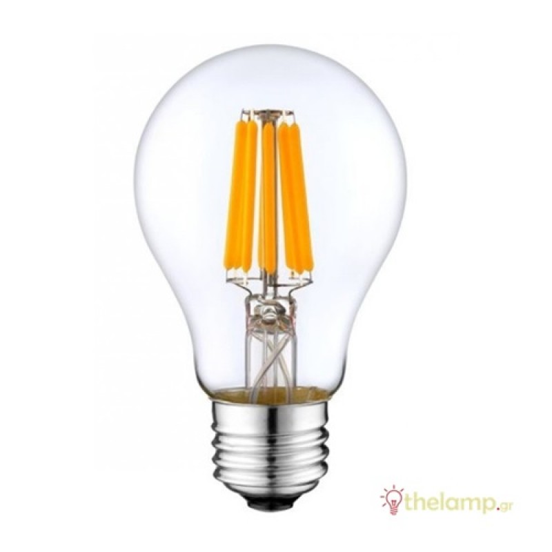 Led κοινή filament A60 220-240V 11W E27 διάφανη cool white 4000K Φοs_me