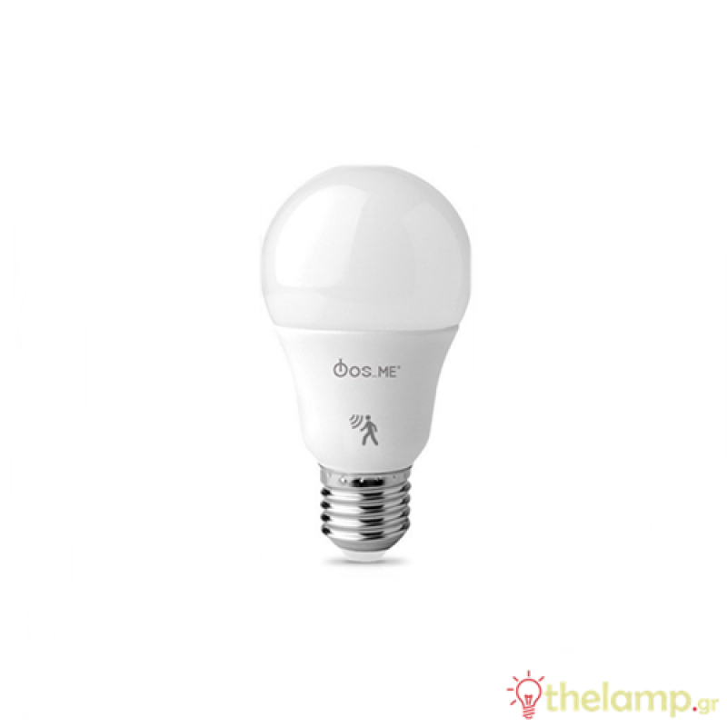 Led κοινή A60 220-240V 10W E27  warm white 2800K με αισθητήρα φωτός & κίνησης Φοs_me