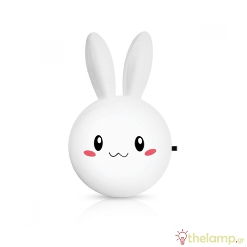 Φωτάκι νυκτός Led κουνέλι 0.5W 110-250V warm white 3000K λευκό Φos_me