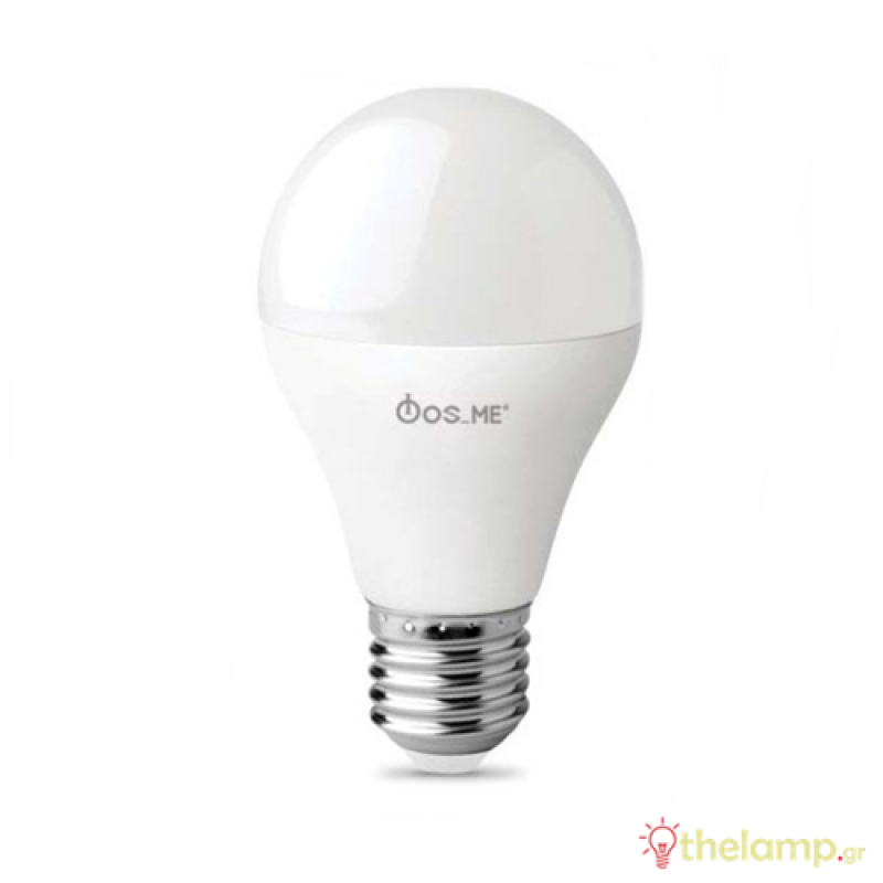 Led κοινή A60 220-240V 12W E27 day light 6500K dimmable Φos_me