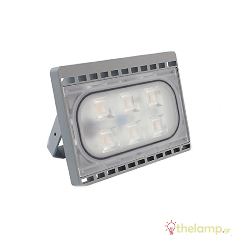 Προβολέας led 20W 12V day light 6000K ασημί FLU20W-DW