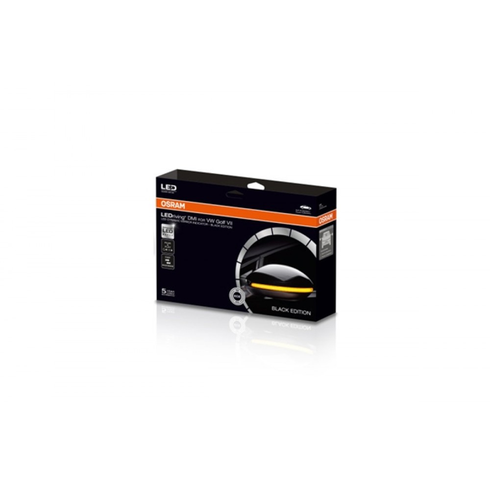 Car lantern Led 12V black edition VW Golf 7 LEDriving dynamic mirror LEDDMI 5G0 BK S Osram