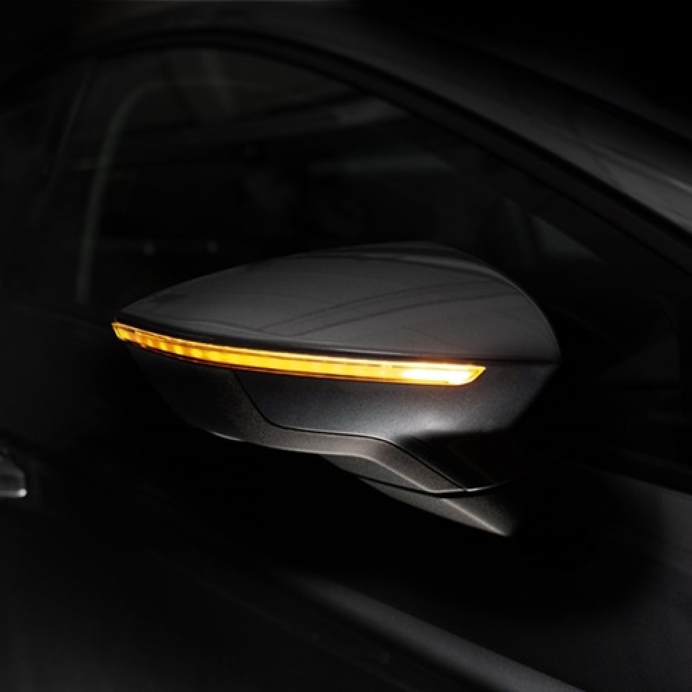 Car lantern Led 12V black edition Seat Leon 5F0 LEDriving dynamic mirror LEDDMI 5F0 BK S Osram