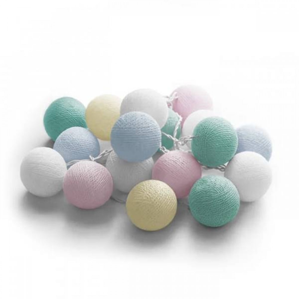 Led cotton balls 0.6W 20leds auto ON/OFF timer Candy Φos_me
